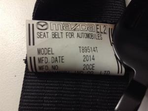Mazda Axela BM 2013-2016 LR Seat Belt